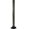 Global Equipment Floor Mount Orbit Steel Post, 81"H, Black 752152BK